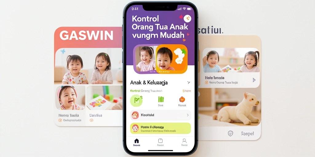 Tampilan antarmuka GASWIN yang ramah anak dan mudah digunakan.