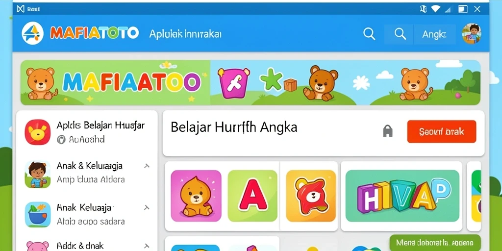 Antarmuka MAFIATOTO yang interaktif dan menarik untuk belajar.