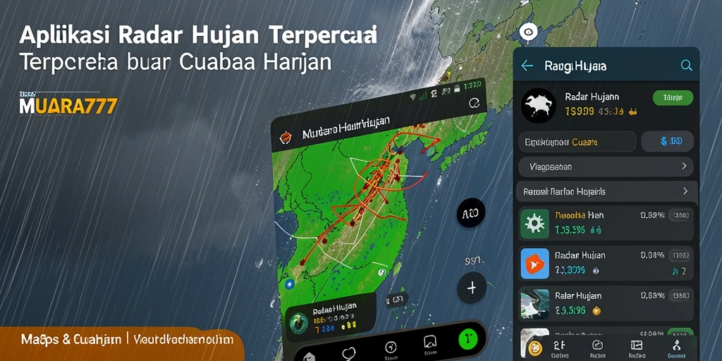 Antarmuka MUARA777 yang menampilkan fungsi Radar Hujan yang jelas.
