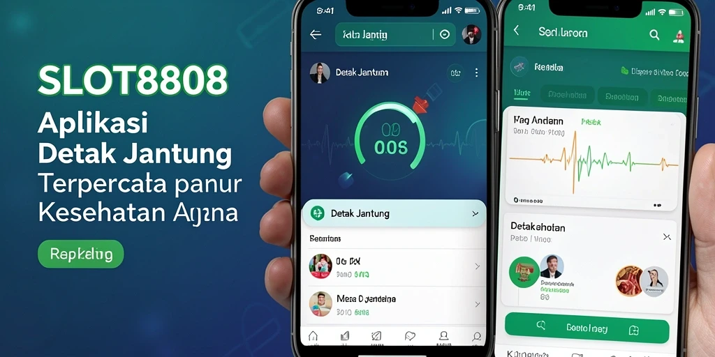 Tampilan antarmuka aplikasi Detak Jantung yang informatif.