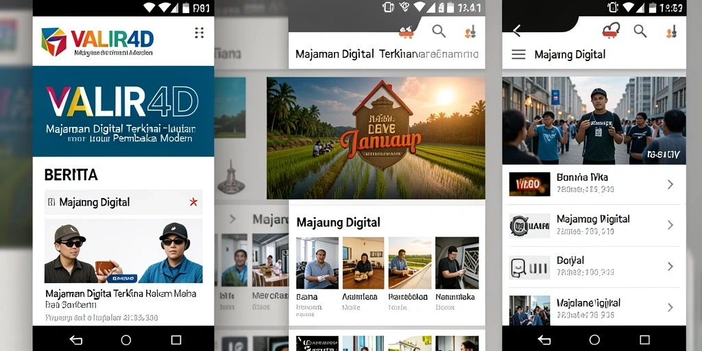Antarmuka utama aplikasi VALIR4D yang informatif dan menarik.